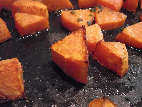 Caramelised roasted sagey butternut squash