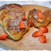 Ellie from Cornflower Kitchen's pain perdu: French toast with strawberries and Polynesian vanilla  http://cornflowerkitchen.blogspot.com/2012/02/pain-perdu-french-toast-with.html
