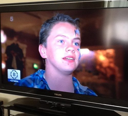 The Death Wish Dude on the tellybox