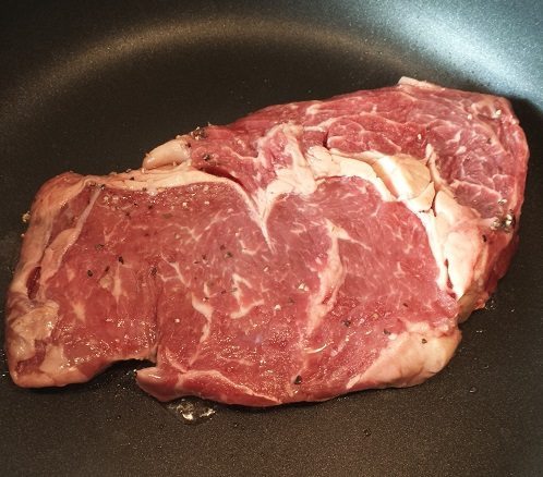 Perfect rib eye steak