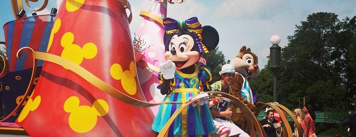 Minnie at the Festival of Fantasy Parade