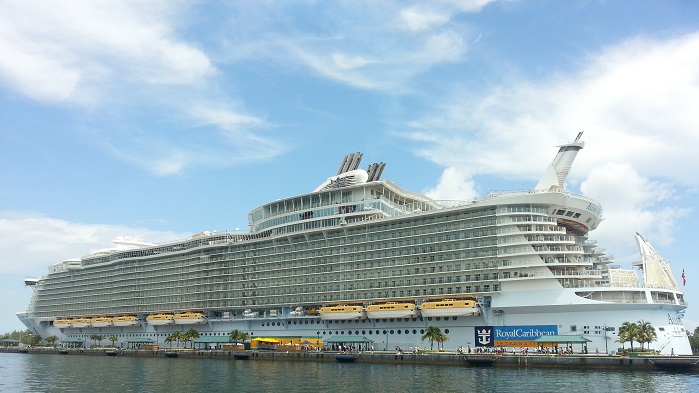 Allure of the Seas in port at Nassau
