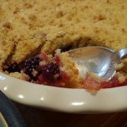 The finished crumble