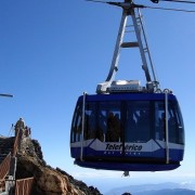 The cable car to the summit of Mt Teide