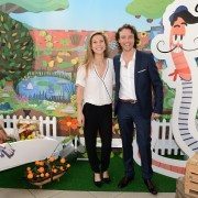 LONDON, ENGLAND - AUGUST 28:  Charlotte Salt and Olivier Blanc attend the Launch of a New Childrens App 'Henri Le Worm' held at Brasserie Blanc on August 28, 2024 in London, England.  (Photo by Karwai Tang/WireImage) *** Local Caption *** Charlotte Salt;Olivier Blanc