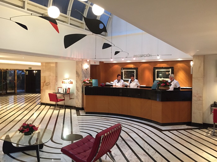 Reception area at the Seaside Palm Beach Hotel, Gran Canaria