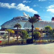The Disney Dream docked at Port Canaveral