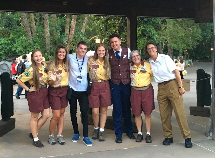 Disney cast members at Animal Kingdom
