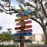 Pirate Playground signpost, Fernandina Beach, Amelia Island
