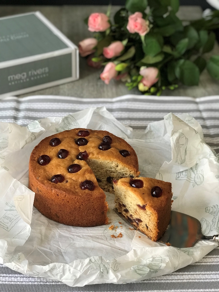 The Meg Rivers Cake Club cherry cake