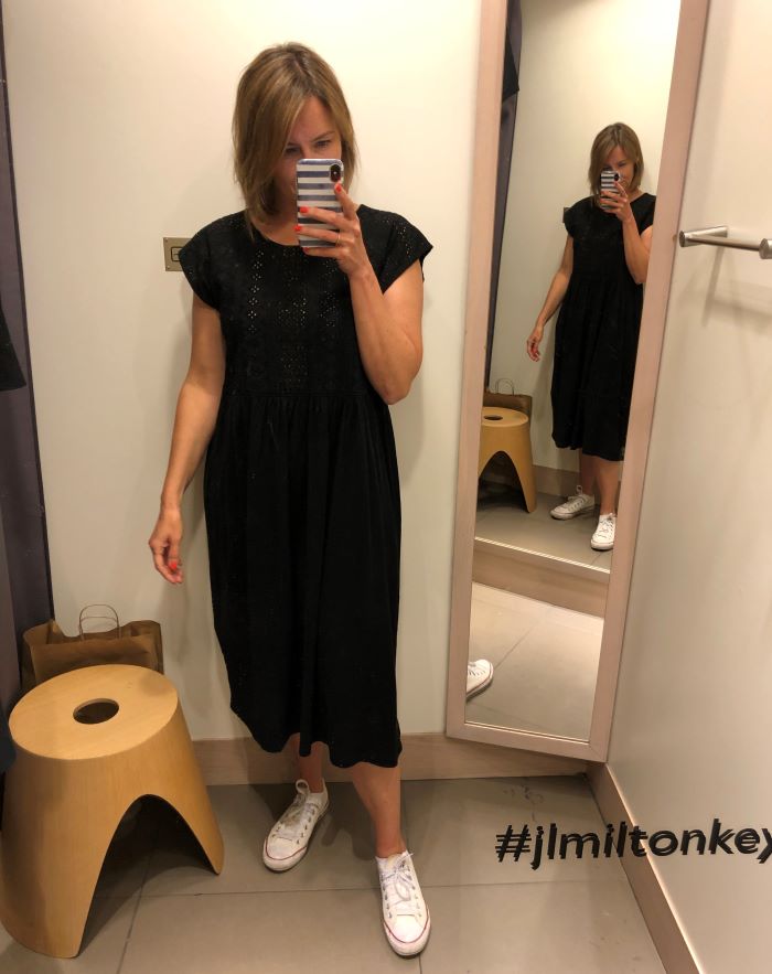 hush jersey broderie dress
