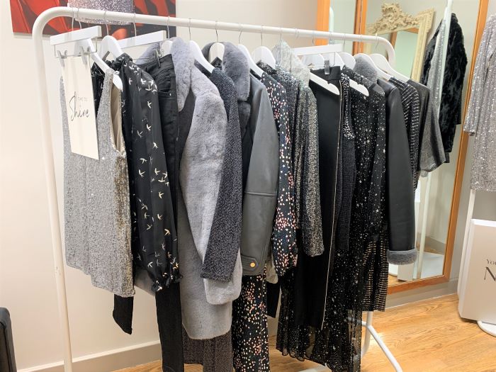A gorgeous palette of silver and black for party season at Wallis